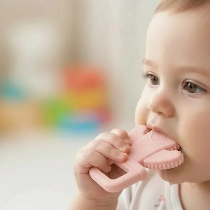 Babyjem Yumuşak Kaktüs Dişlik Diş Kaşıyıcı Kaktüs Pembe
