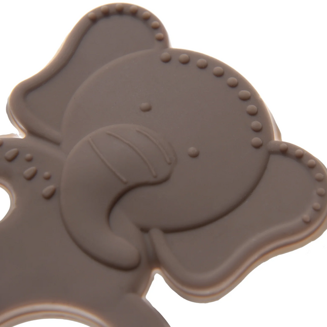 Babyjem Silikon Fil Diş Kaşıyıcı Latte