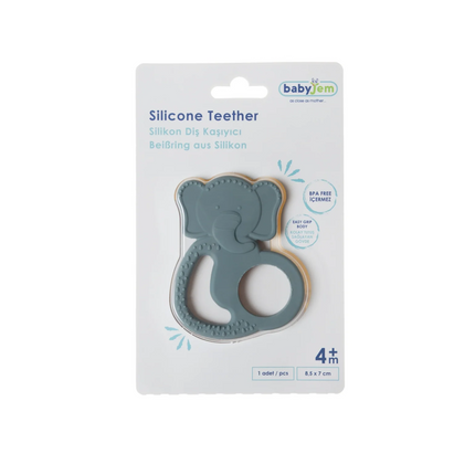 Babyjem Silikon Fil Diş Kaşıyıcı Mint