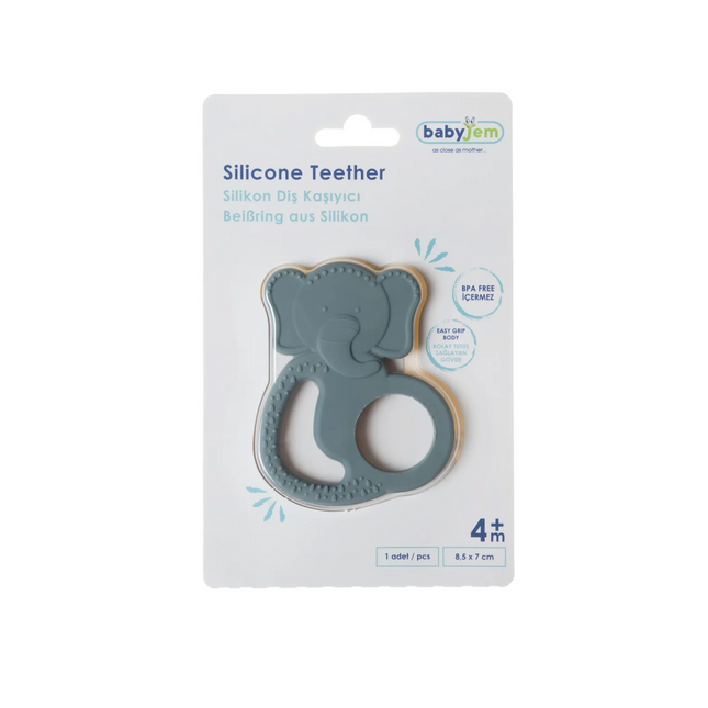 Babyjem Silikon Fil Diş Kaşıyıcı Mint