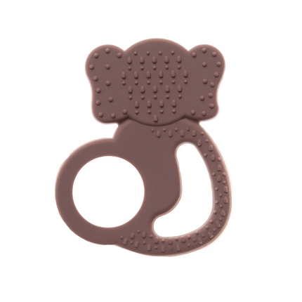 Babyjem Silikon Fil Diş Kaşıyıcı Mocha