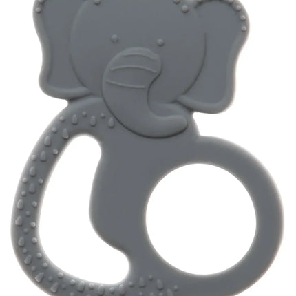 Babyjem Silikon Fil Diş Kaşıyıcı Gri
