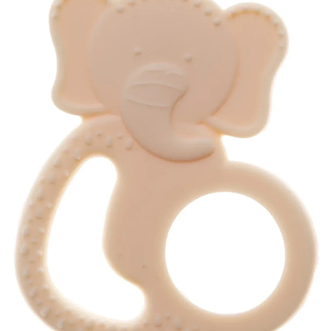Babyjem Silikon Fil Diş Kaşıyıcı Ekru