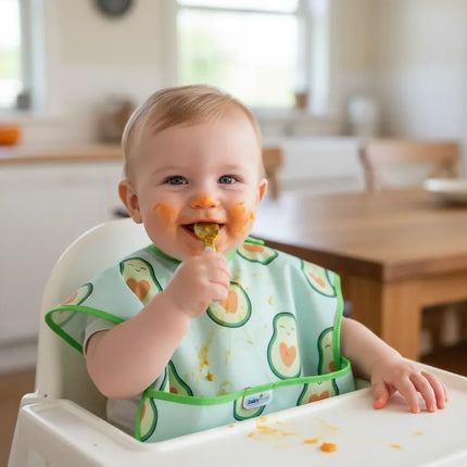 Babyjem Baskılı Blw Kolsuz Mama Önlüğü Avakado Desen