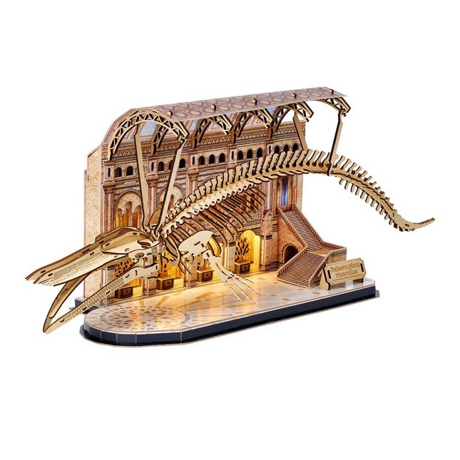 Natural Museum - Mavi Balina 3D Puzzle Led Işıklı