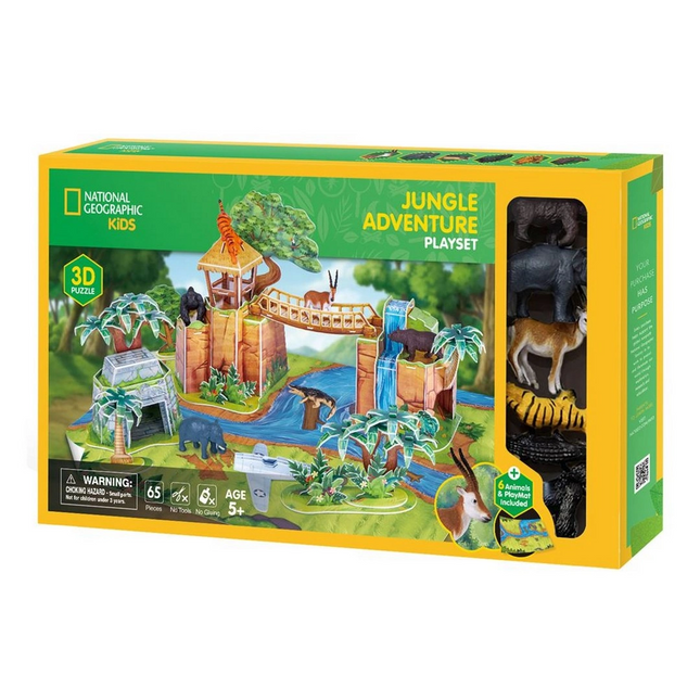 National Geographic Kids Orman Hayvanları Oyun Seti 3D Puzzle