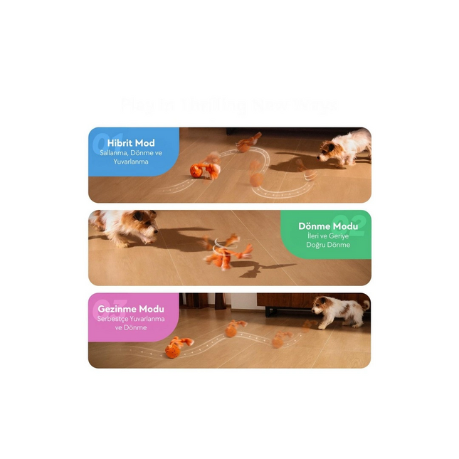 Cheerble Wicked Ball Rolly Şarjlı İnteraktif Köpek Oyuncak Topu