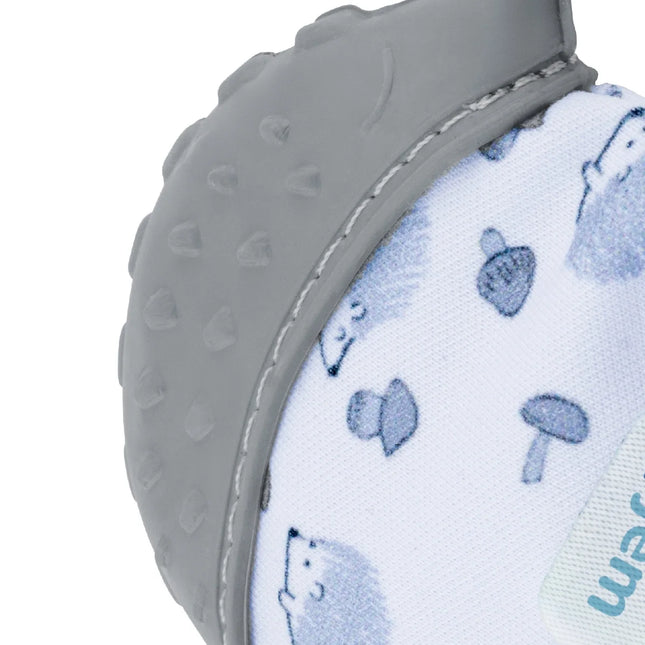 Babyjem Bebek Diş Kaşıyıcı Eldiveni Kirpi Gri