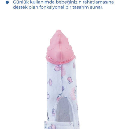 Babyjem Bebek Diş Kaşıyıcı Eldiveni Kirpi Pembe