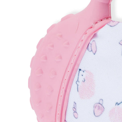 Babyjem Bebek Diş Kaşıyıcı Eldiveni Kirpi Pembe