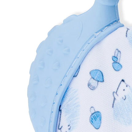 Babyjem Bebek Diş Kaşıyıcı Eldiveni Kirpi Mavi