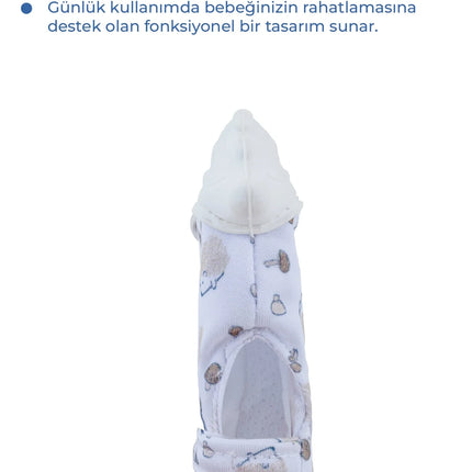 Babyjem Bebek Diş Kaşıyıcı Eldiveni Kirpi Ekru