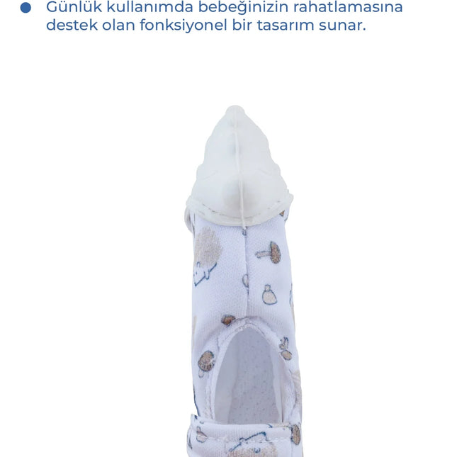 Babyjem Bebek Diş Kaşıyıcı Eldiveni Kirpi Ekru