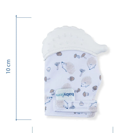 Babyjem Bebek Diş Kaşıyıcı Eldiveni Kirpi Ekru