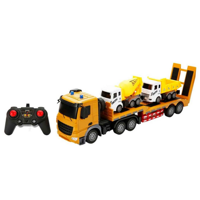 1:18 Suncon Sesli ve Işıklı USB Şarjlı Uzaktan Kumandalı Taşıyıcı Kamyon 50 cm