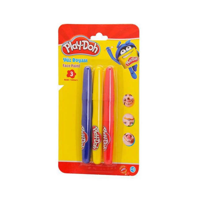 Play-Doh 3 Renk Yüz Boyası