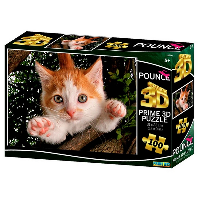 Prime 3D Kedi Pençesi Puzzle 100 Parça