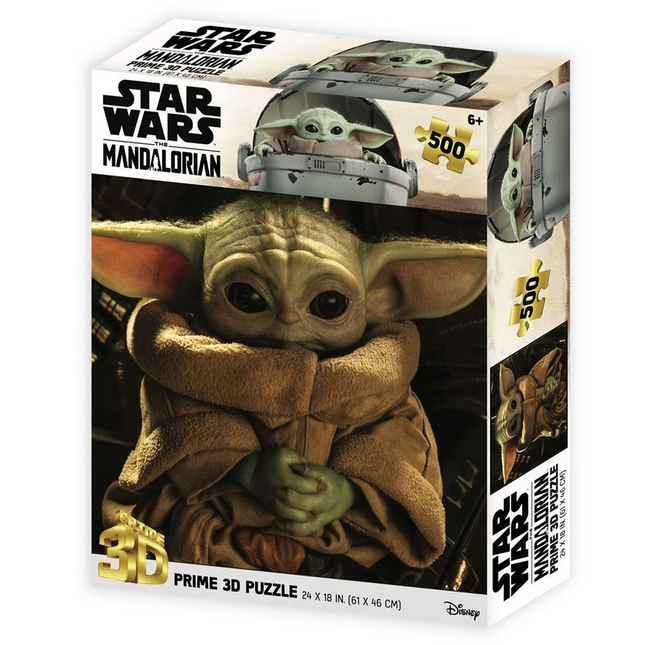 Prime 3D Star Wars The Mandalorian Grogu Puzzle 500 Parça