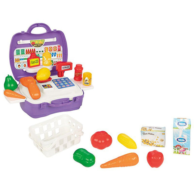 24 Piece Grocery Set with Accessories and Bags
