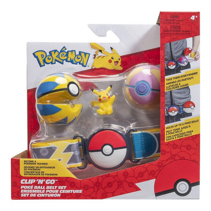 Pokemon Clip 'N' Go PokeBall Kemer ve Figür Seti