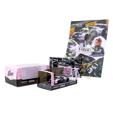 Tarmac Works 1/64 Audi R8 LMS GT3 evo II Macau GT Cup - FIA GT World Cup 2024 #10 with Tarmac Cards Combo Set
