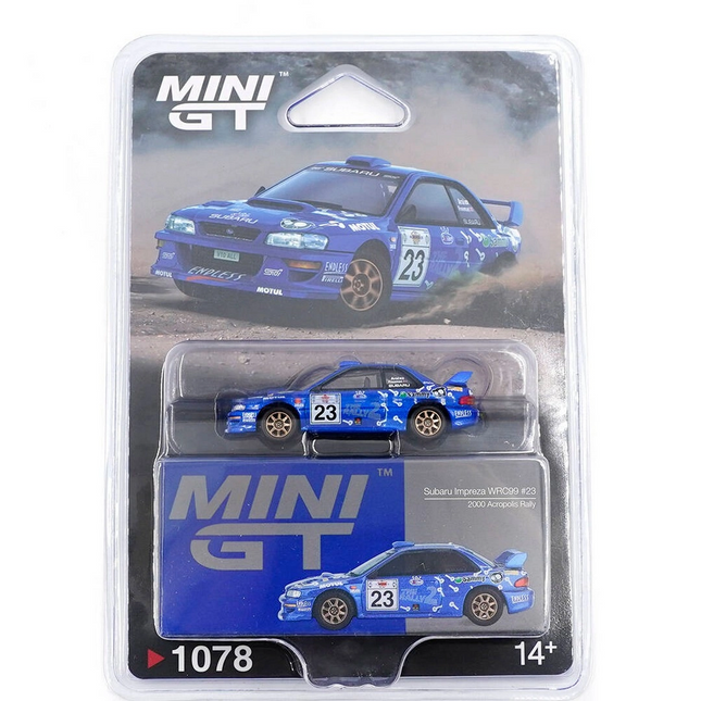 Mini GT 1/64 Subaru Impreza WRC99 2000 Acropolis Rally - Blister Paket