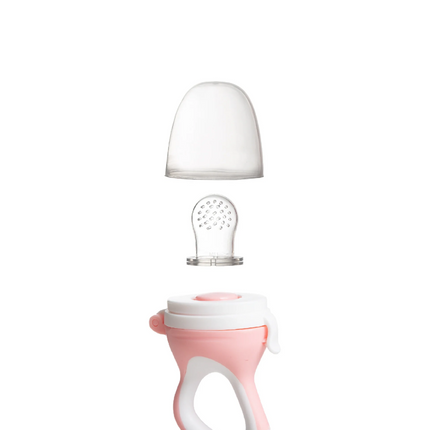 Babyjem Silikon Yumuşak Uçlu Meyve Süzgeçi Sebze Emziği Pembe
