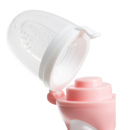 Babyjem Silikon Yumuşak Uçlu Meyve Süzgeçi Sebze Emziği Pembe