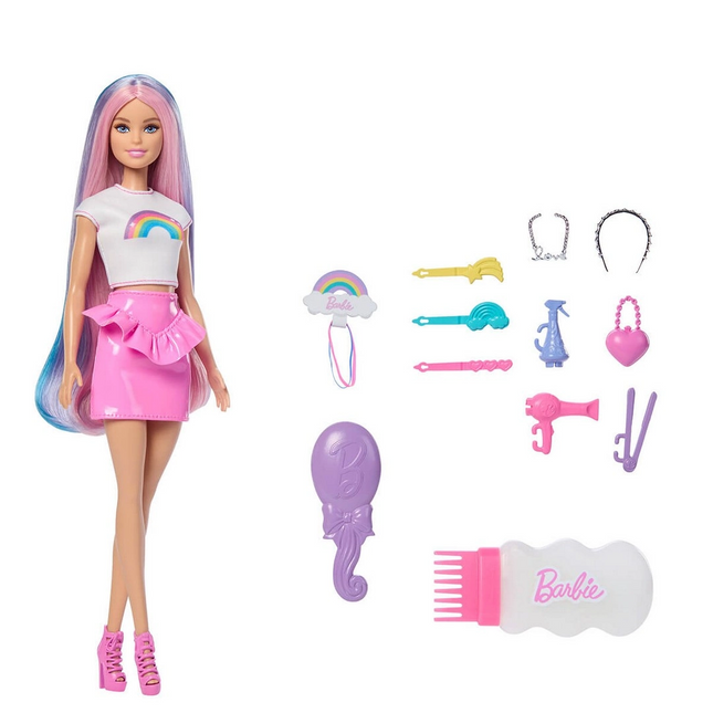 Barbie Gökkuşağı Saçlar Bebeği