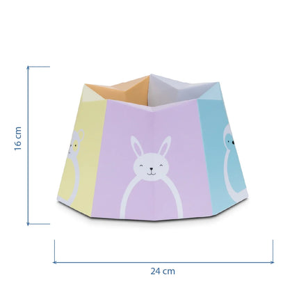 Babyjem Pratik Katlanabilir Karton Seyahat Lazımlığı Desenli 6 Adet Poşet Hediyeli