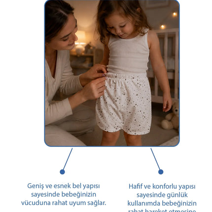 Babyjem Sıvı Geçirmez Koruyucu Sızdırmaz Bebek Şortu