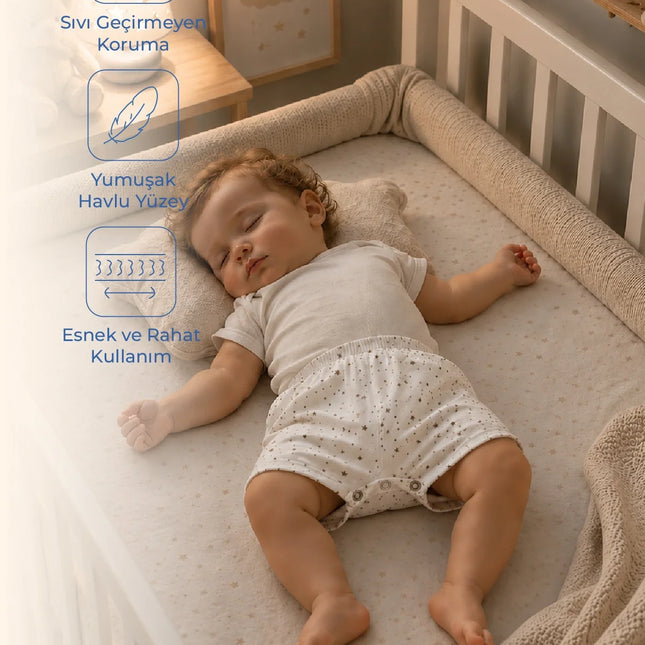 Babyjem Sıvı Geçirmez Koruyucu Sızdırmaz Bebek Şortu