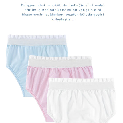 Babyjem Bebek Alıştırma Külodu Beyaz 2 Yaş