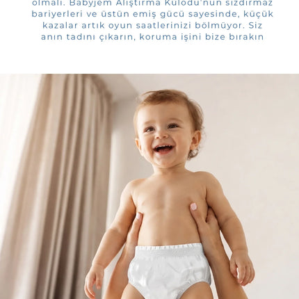 Babyjem Bebek Alıştırma Külodu Beyaz 2 Yaş
