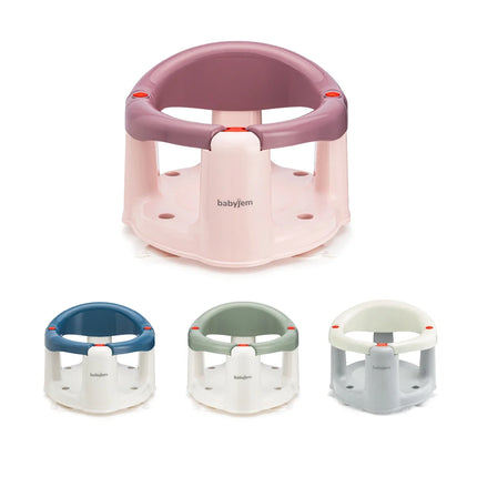 Babyjem Önden Açılır Banyo ve Mama Oturağı ve Hediye Minderli - 2 'Li Set Mürdüm