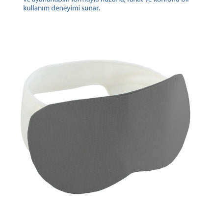 Babyjem Kepçe Kulak Önleyici ve Uyku Bandı Antrasit