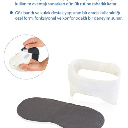 Babyjem Kepçe Kulak Önleyici ve Uyku Bandı Antrasit