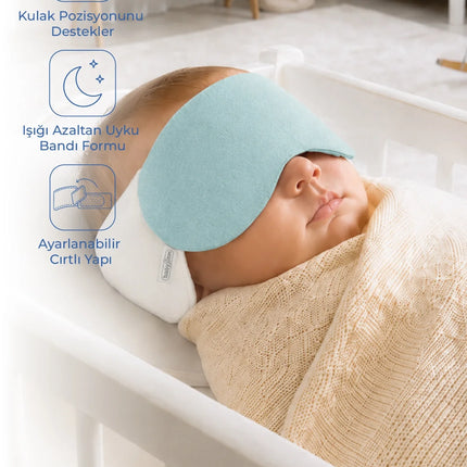 Babyjem Kepçe Kulak Önleyici ve Uyku Bandı Mint