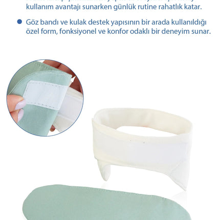 Babyjem Kepçe Kulak Önleyici ve Uyku Bandı Mint