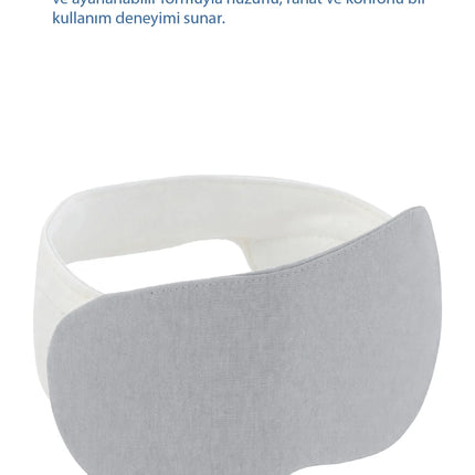 Babyjem Kepçe Kulak Önleyici ve Uyku Bandı Gri