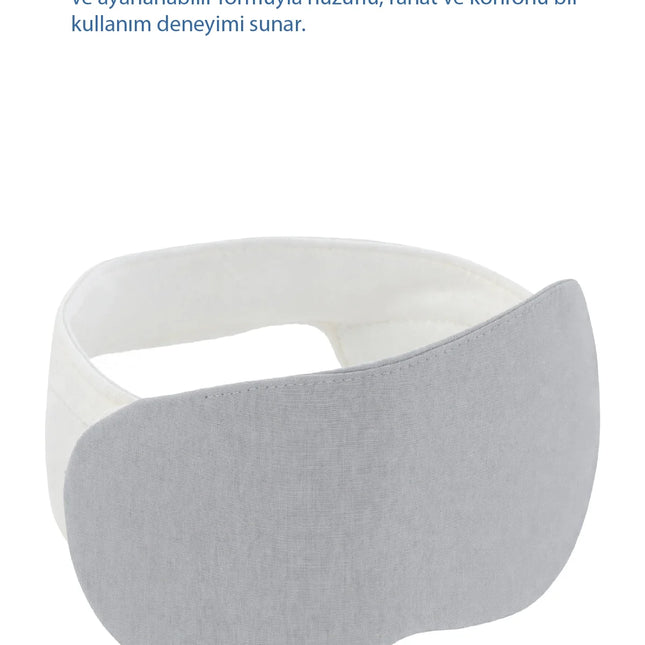 Babyjem Kepçe Kulak Önleyici ve Uyku Bandı Gri