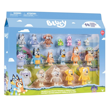 Bluey Ultimate Aile ve Arkadaş 18'li Karakter Figür Seti