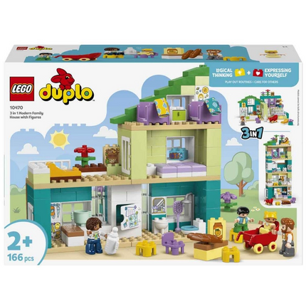 LEGO DUPLO Kasabası 3’ü 1 Arada Figürlü Modern Aile Evi