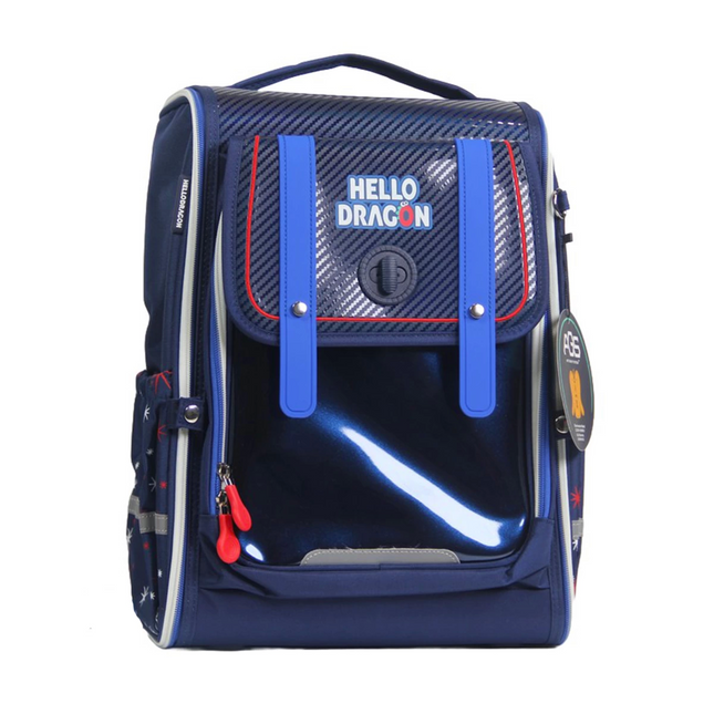 Hello Dragon School Bag Model 1 Blue