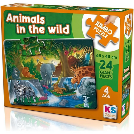 KS Games Animal In The Wild Jumbo 24 Piece Puzzle