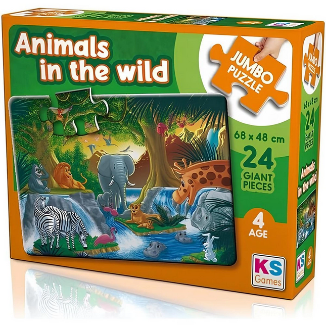 KS Games Animal In The Wild Jumbo 24 Piece Puzzle