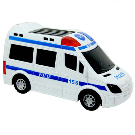 Battery-Operated Police Car with Lights and Sounds
