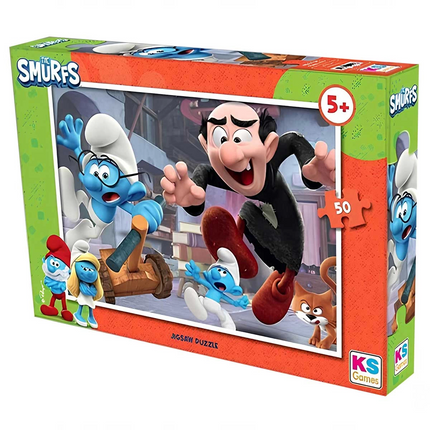 KS Games Smurfs 50 Piece Puzzle