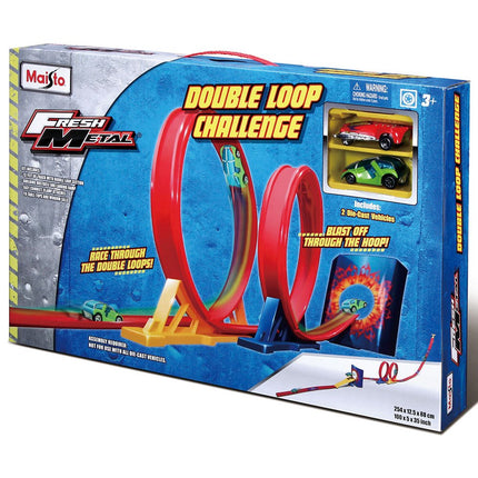 Maisto Fresh Metal Double Loop Challenge Racing Game Set