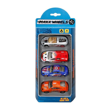 Street Machine 4-Piece Mini Vehicles